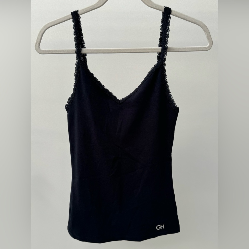 Gilly Hicks Navy Blue‎ Lace Cami Top, Size S